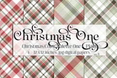 Christmas Background, Christmas One Color Palette, Plaid s3 Product Image 1