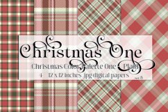 Christmas Background, Christmas One Color Palette, Plaid s5 Product Image 1