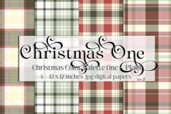 Christmas Background, Christmas One Color Palette, Plaid s2 Product Image 1