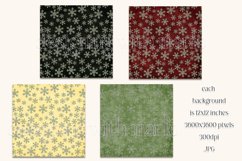 Christmas Background, Christmas One Color Palette, Snowflake Product Image 2