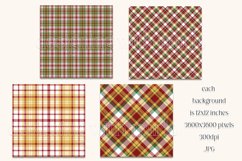 Christmas Background, Christmas Seven Color Palette, Plaid 6 Product Image 2