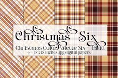 Christmas Background, Christmas Six Color Palette, Plaid s3 Product Image 1