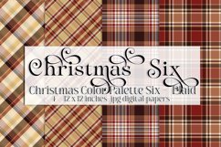 Christmas Background, Christmas Six Color Palette, Plaid s4 Product Image 1