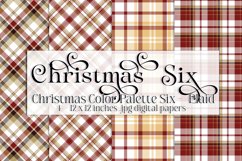 Christmas Background, Christmas Six Color Palette, Plaid s1 Product Image 1