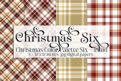 Christmas Background, Christmas Six Color Palette, Plaid s2 Product Image 1