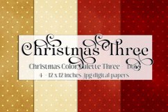 Christmas Background, Christmas Three Color Palette, Dots Product Image 1