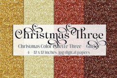 Christmas Background, Christmas Three Color Palette, Glitter Product Image 1