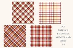 Christmas Background, Christmas Three Color Palette, Plaid 2 Product Image 2