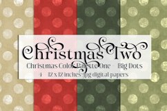 Christmas Background, Christmas Two Color Palette, Big Dots Product Image 1