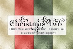 Christmas Background, Christmas Two Color Palette, Foil Product Image 1