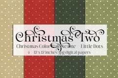 Christmas Background, Christmas Two Color Palette, Small Dot Product Image 1