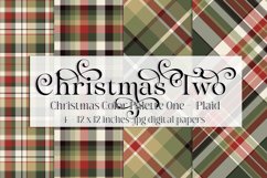 Christmas Background, Christmas Two Color Palette, Plaid s2 Product Image 1