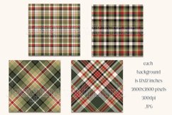 Christmas Background, Christmas Two Color Palette, Plaid s2 Product Image 2