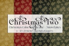 Christmas Background, Christmas Two Color Palette, Snowflake Product Image 1