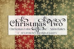 Christmas Background, Christmas Two Color Palette, Snowflake Product Image 1