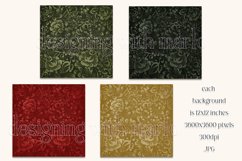 Christmas Background, Christmas Two Color Palette, Vintage 2 Product Image 2