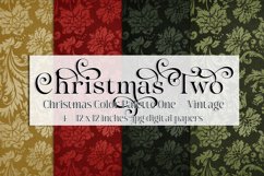 Christmas Background, Christmas Two Color Palette, Vintage 1 Product Image 1