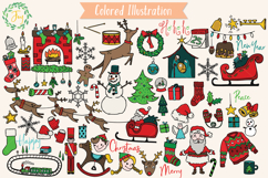 Hand Drawn Christmas Doodles | New Year Holiday | Colored Product Image 2
