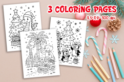 Christmas Coloring Pages Bundle | Kids Holiday JPEG Product Image 8