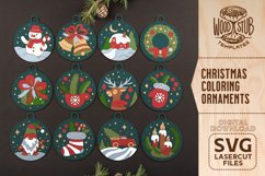Christmas Coloring Kit for Kids, Christmas Ornaments SVG Product Image 1