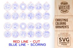 Christmas Coloring Kit for Kids, Christmas Ornaments SVG Product Image 2