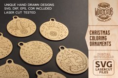 Christmas Coloring Kit for Kids, Christmas Ornaments SVG Product Image 3