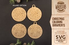 Christmas Coloring Kit for Kids, Christmas Ornaments SVG Product Image 4