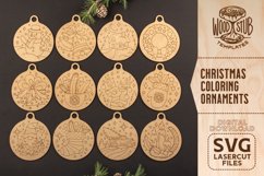 Christmas Coloring Kit for Kids, Christmas Ornaments SVG Product Image 5
