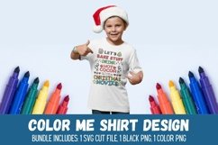 Christmas coloring shirt design SVG PNG Lets bake stuff drink hot cocoa and watch Christmas movies