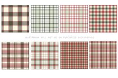 Christmas Colors One 12x12 inch Plaid Paper Backgrounds Product Image 3