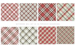 Christmas Colors One 12x12 inch Plaid Paper Backgrounds Product Image 2