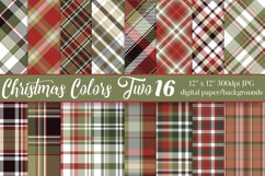 Christmas Plaid, 12x12 Plaid Paper Backgrounds vol 2 Product Image 1