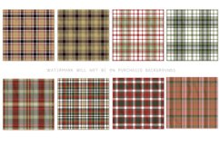 Christmas Plaid, 12x12 Plaid Paper Backgrounds vol 2 Product Image 3