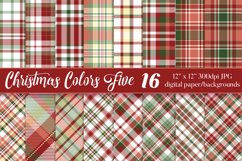 Christmas Plaid, 12x12 inch Plaid Paper Backgrounds vol 5 Product Image 1