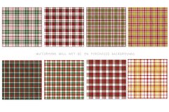 Christmas Plaid, 12x12 inch Plaid Paper Backgrounds vol 7 Product Image 2