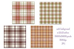 Christmas Background, 12x12 Christmas Plaid Papers, Four Product Image 2