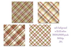 Christmas Background, 12x12 Christmas Plaid Papers, Four Product Image 2