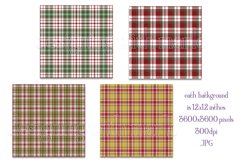 Christmas Background, 12x12 Christmas Plaid Papers, Seven Product Image 2