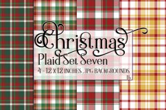 Christmas Background, 12x12 Christmas Plaid Papers, Seven Product Image 1