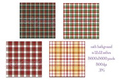 Christmas Background, 12x12 Christmas Plaid Papers, Seven Product Image 2
