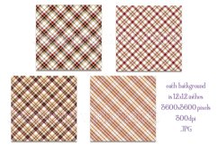 Christmas Background, 12x12 Christmas Plaid Papers, Six Product Image 2