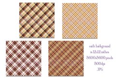 Christmas Background, 12x12 Christmas Plaid Papers, Six Product Image 2