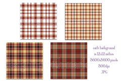 Christmas Background, 12x12 Christmas Plaid Papers, Six Product Image 2