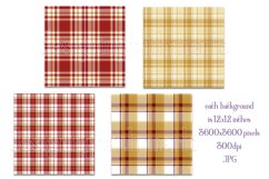 Christmas Background, 12x12 Christmas Plaid Papers, Three Product Image 2