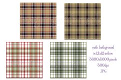Christmas Background, 12x12 Christmas Plaid Papers, Two Product Image 2