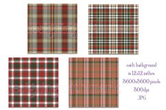 Christmas Background, 12x12 Christmas Plaid Papers, Two Product Image 2