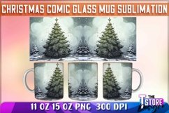 Christmas Comic Mug Sublimation | 11 oz 15 oz Mug Design Product Image 1
