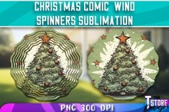 Christmas Comic Wind Spinners Sublimation | PNG Design Product Image 4