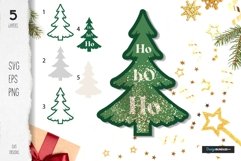 Christmas Confetti Shaker Templates fur tree Product Image 1