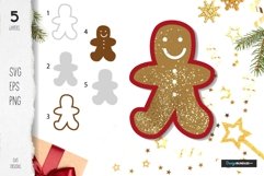 Christmas Confetti Shaker Templates ginger bread Product Image 1